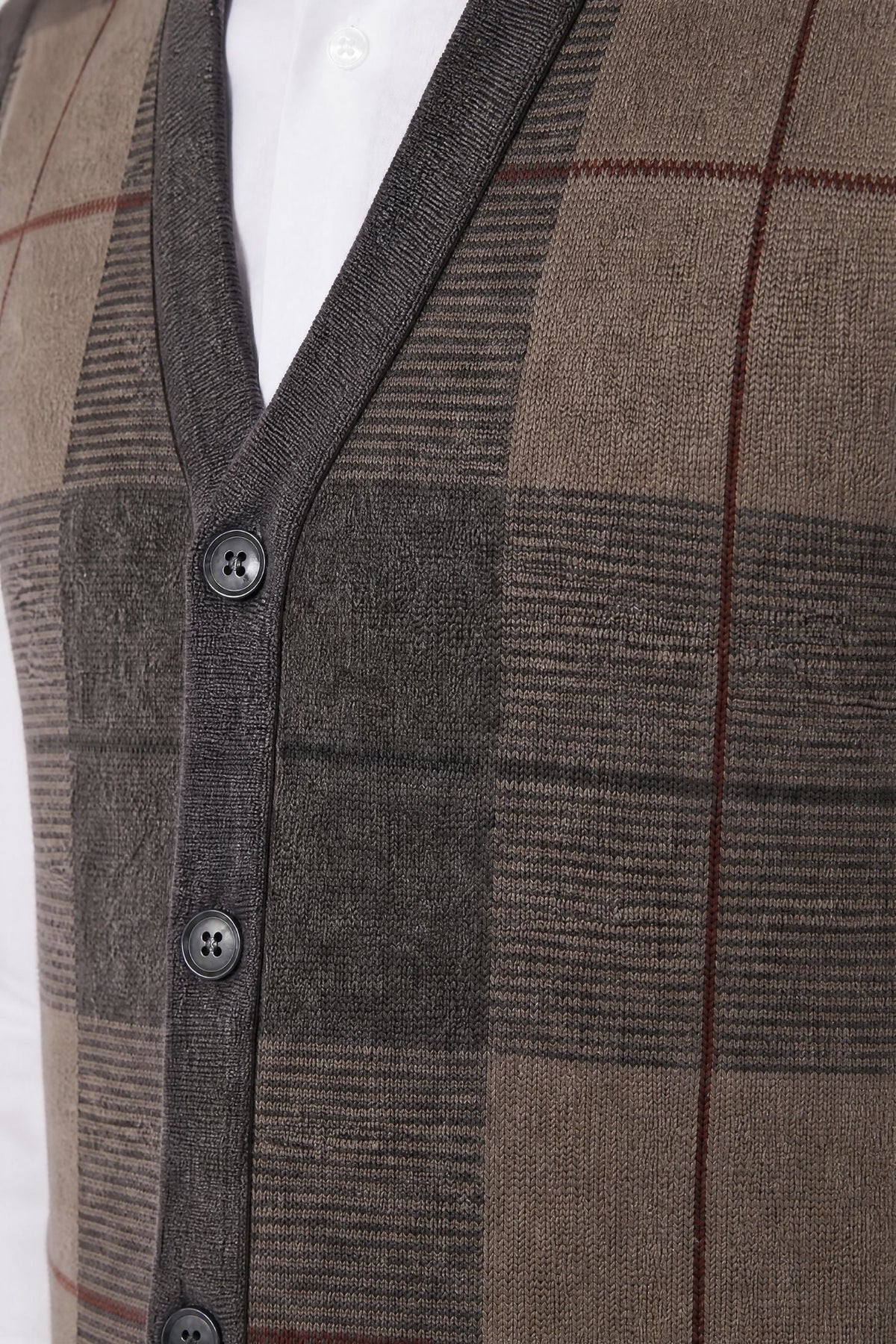 Galway Check Knit Vest