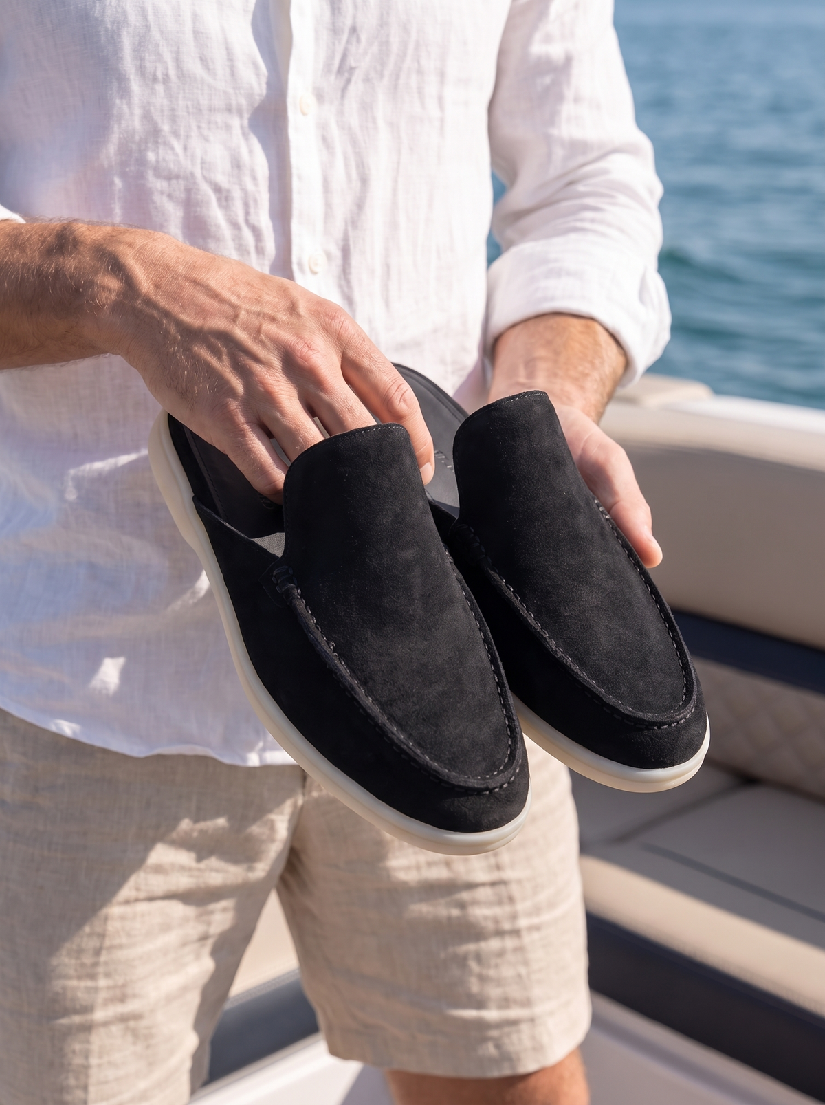 Atlas Leather Slippers