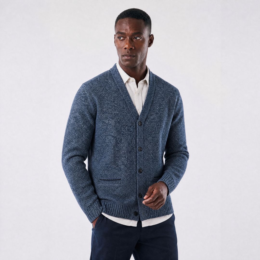 Kendal Plaid-Lined Cardigan