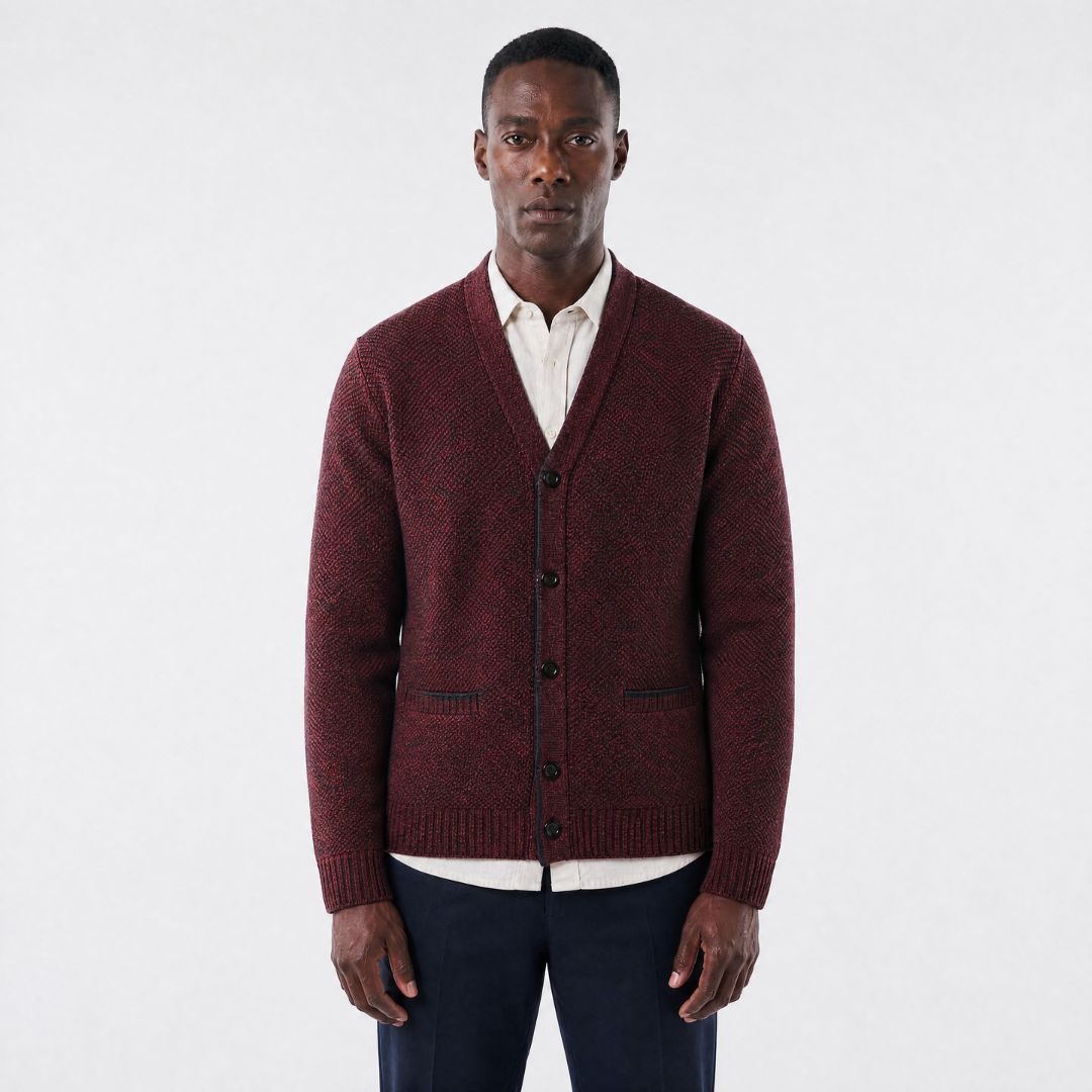 Kendal Plaid-Lined Cardigan