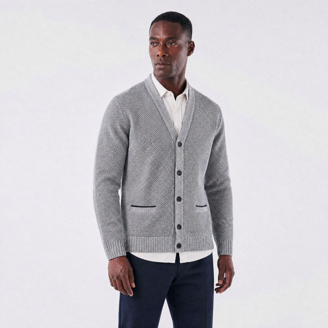Kendal Plaid-Lined Cardigan