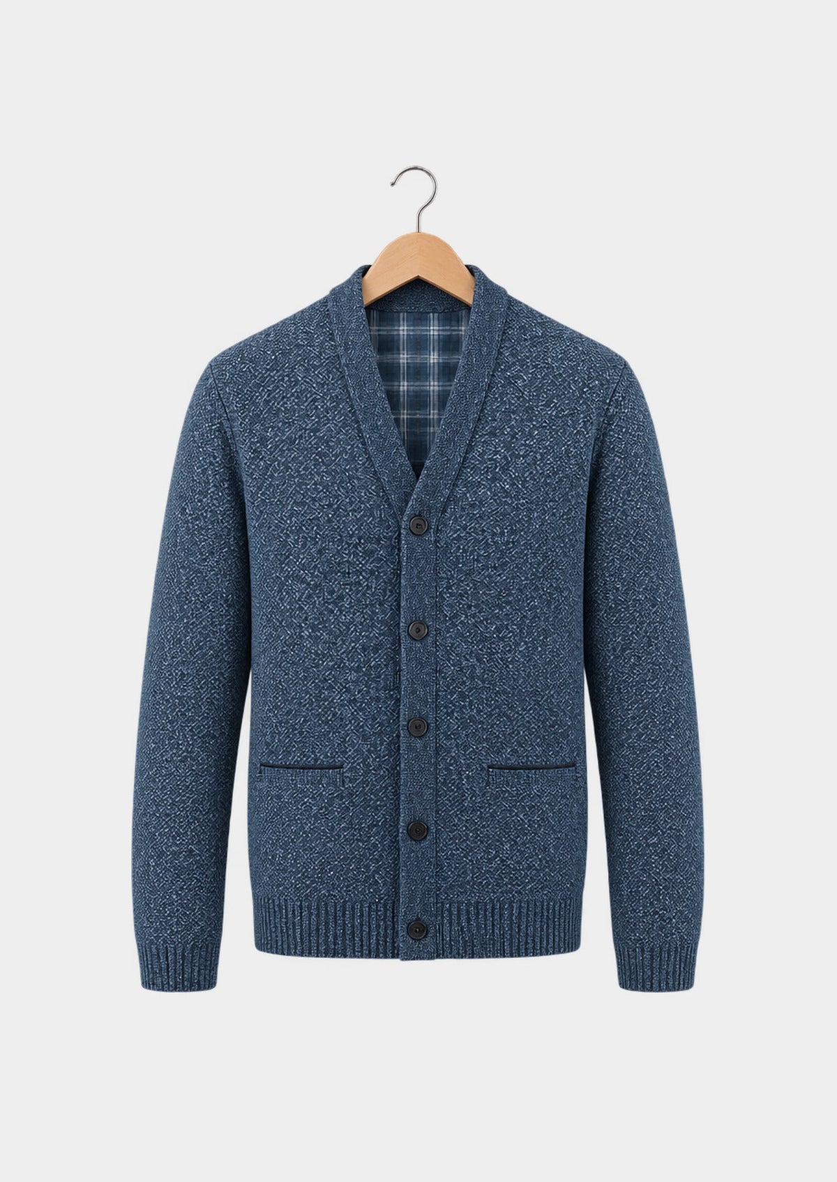 Kendal Plaid-Lined Cardigan