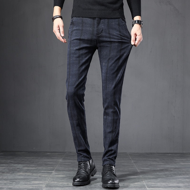 Lecco Check Tailored Trousers