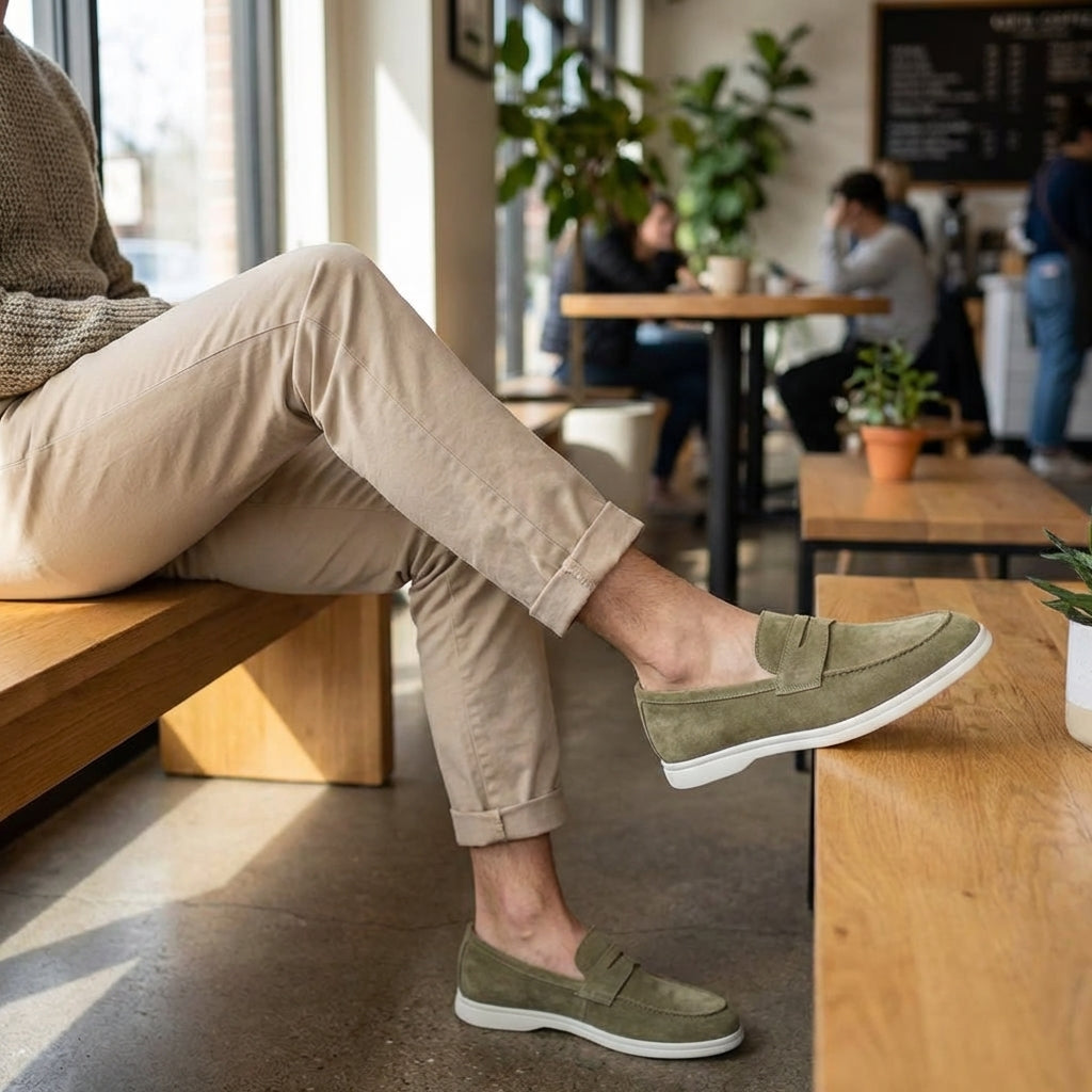 Sintra Suede Penny Loafers