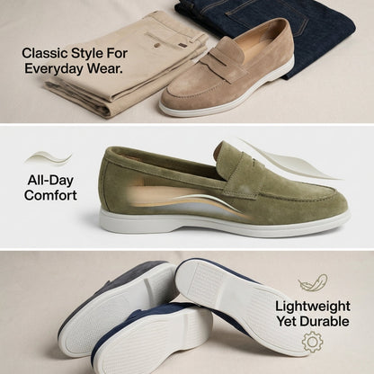 Sintra Suede Penny Loafers