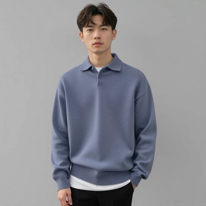 Cortina Wool Button Half Zip Sweater