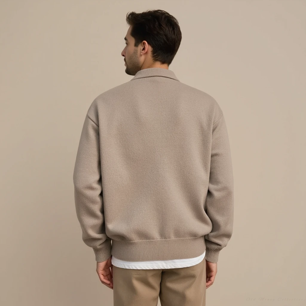 Cortina Wool Button Half Zip Sweater