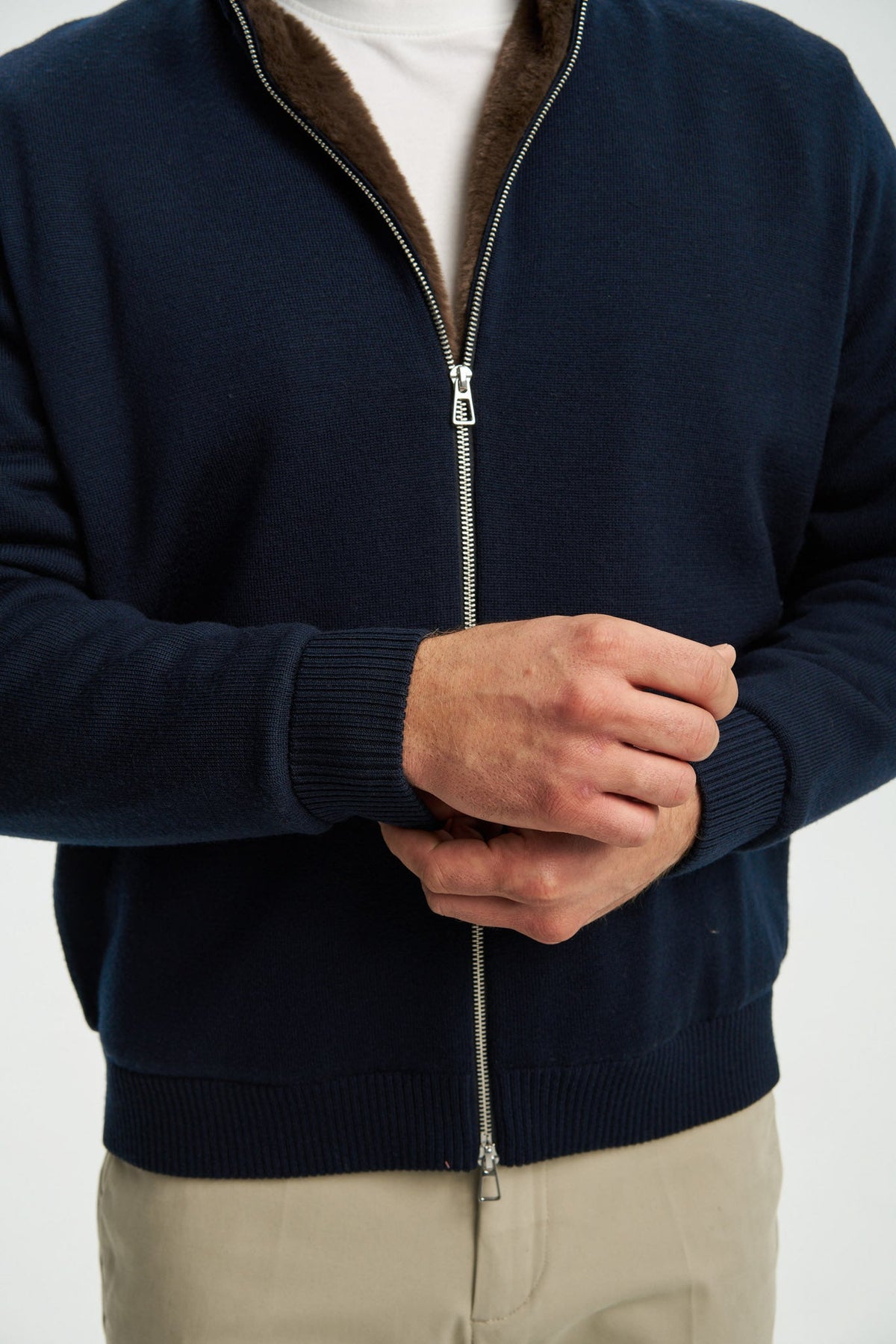 Milano Fur Lined Zip Jumper