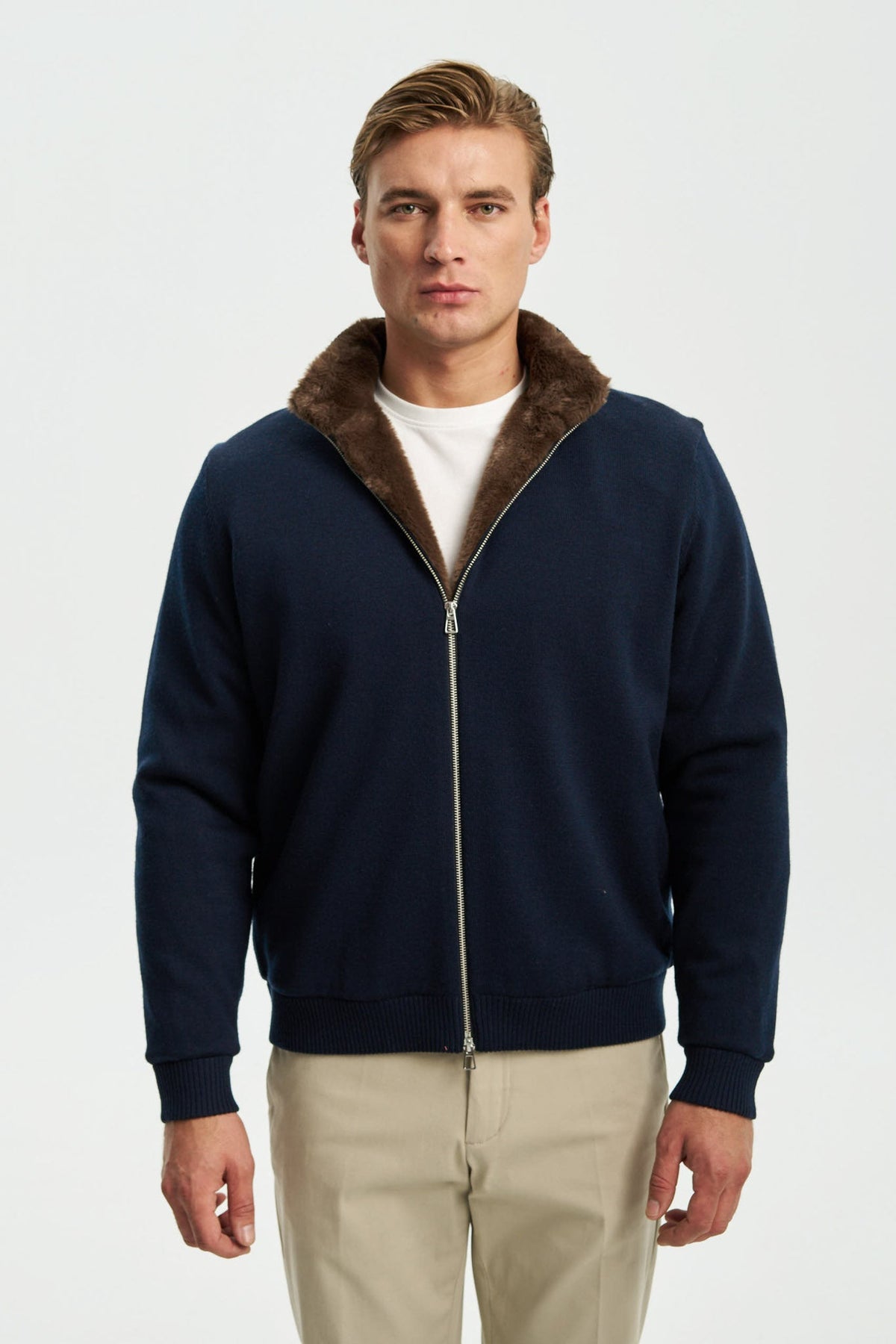 Milano Fur Lined Zip Jumper